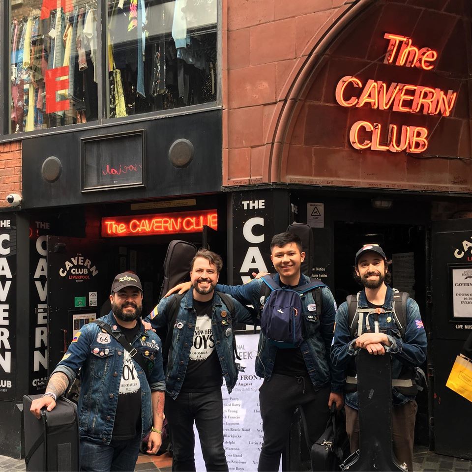The Nowhere Boys in The Cavern Club, Liverpool, England. 2019